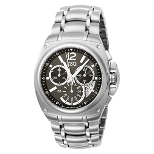 ESQ by Movado Men's 7301333 Bracer Stainless Steel Bracelet Black Dial Watch