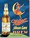 Miller High Life Brew Tin Sign 12.5"W x 16"H