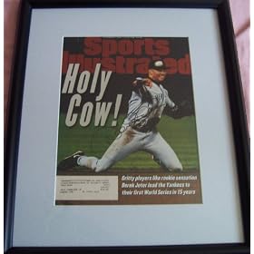Buy Derek Jeter autographed Yankees 1996 World Champions Sports Illustrated cover framed