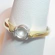 14K Two-Tone Gold Semimount