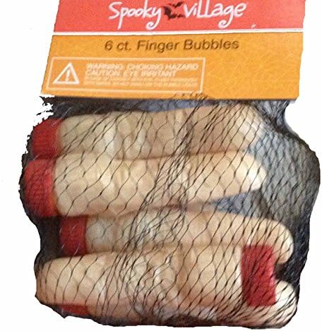 Spooky Village Halloween Finger Bubbles Party Favors - 6 Count