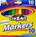 Cra-Z-art Classic Washable Broadline Markers, Box of 10 (10002-24)