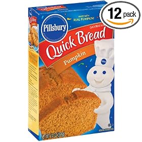 Pillsbury Pumpkin Quick Bread, 14-Ounce Boxes (Pack of 12)