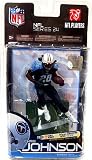 McFarlane Toys NFL Sports Picks Series 24 Action Figure Chris Johnson (Tennessee Titans) Dark Blue Jersey Silver Collector Level Chase