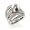 Jewelry - Smokey Quartz Synthetic Stone Pearl Ring SZ 5