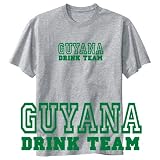 T-Shirt Heather Gray  Drink Team Guyana  Country