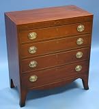 Antique Style Mahogany Caddie Chest