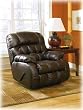 Cavalier Chocolate Rocker Recliner By Ashley Furniture