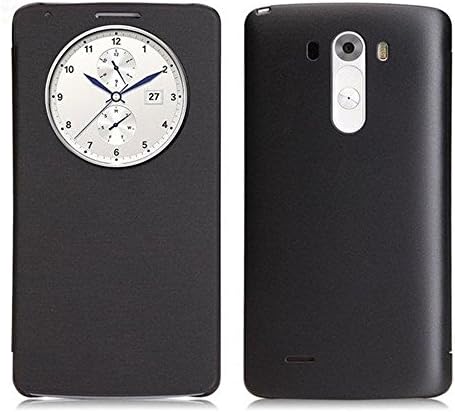 Bestpriceam (TM) New Hot Fshion Quick Circle Window Leather Flip Case Cover for LG G3 D850 D851 D855 F460 (Black)