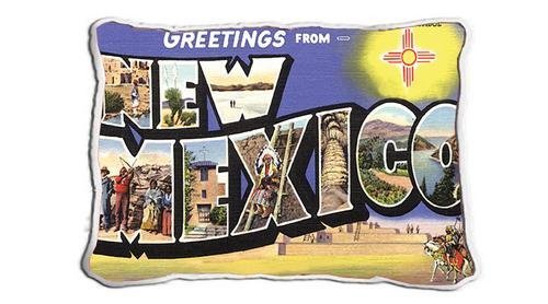 Greetings from New Mexico Pillow - 11 x 18 Pillow