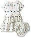 Rosie Pope Baby Girls' 3 Piece Mountain Printed Jersey Dress, Diaper Cover and Vest Set