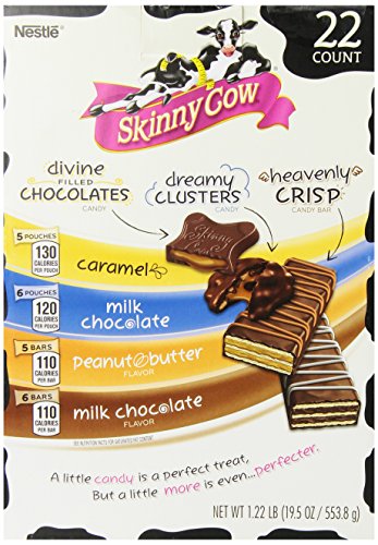 Skinny Cow Caramel Peanut Butter and Chocolate Snack Variety Pack 22 Ct.