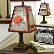 Cleveland Browns Memory Company Art Glass Table Lamp NFL Football Fan Shop Sports Team Merchandise