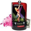 Pole Dancer Stripper Alarm Clock With Flashing Lights & Music