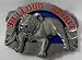 Bull Dog Spirit Enamel Pewter Belt Buckle
