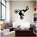 Freestyle Motorcross Vinyl Wall Art Decal (20" x 21") - White