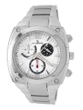 Le Chateau Men's Sports Dinamica Collection with Chrono and Military-Time Watch #5410M_WHT