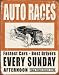 CLASSIC US CARS VINTAGE AUTO RACES - OFFICIALLY LICENSED STEEL METAL ADVERTISING WALL PLAQUE SIGN - 30CM X 41CM FUN GIFT