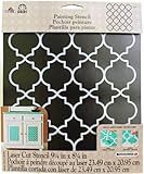Plaid Handmade Charlotte Laser Stencils, Moroccan Tile