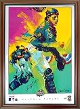 Ivan Rodriguez Autographed/Hand Signed 20x30 Malcom Farley Painting Florida Marlins Photo (Mounted M