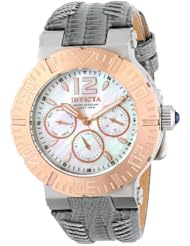 Invicta Womens 14745 Angel Analog Display Swiss Quartz Grey Watch