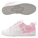DC Court Graffik SE White Womens Skate Shoes - 301043-GRY