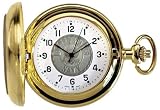 Colibri Military Navy Emblem Pocket Watch & Chain Set in Wood Box PWQ092602S - Colibri PWQ092602S