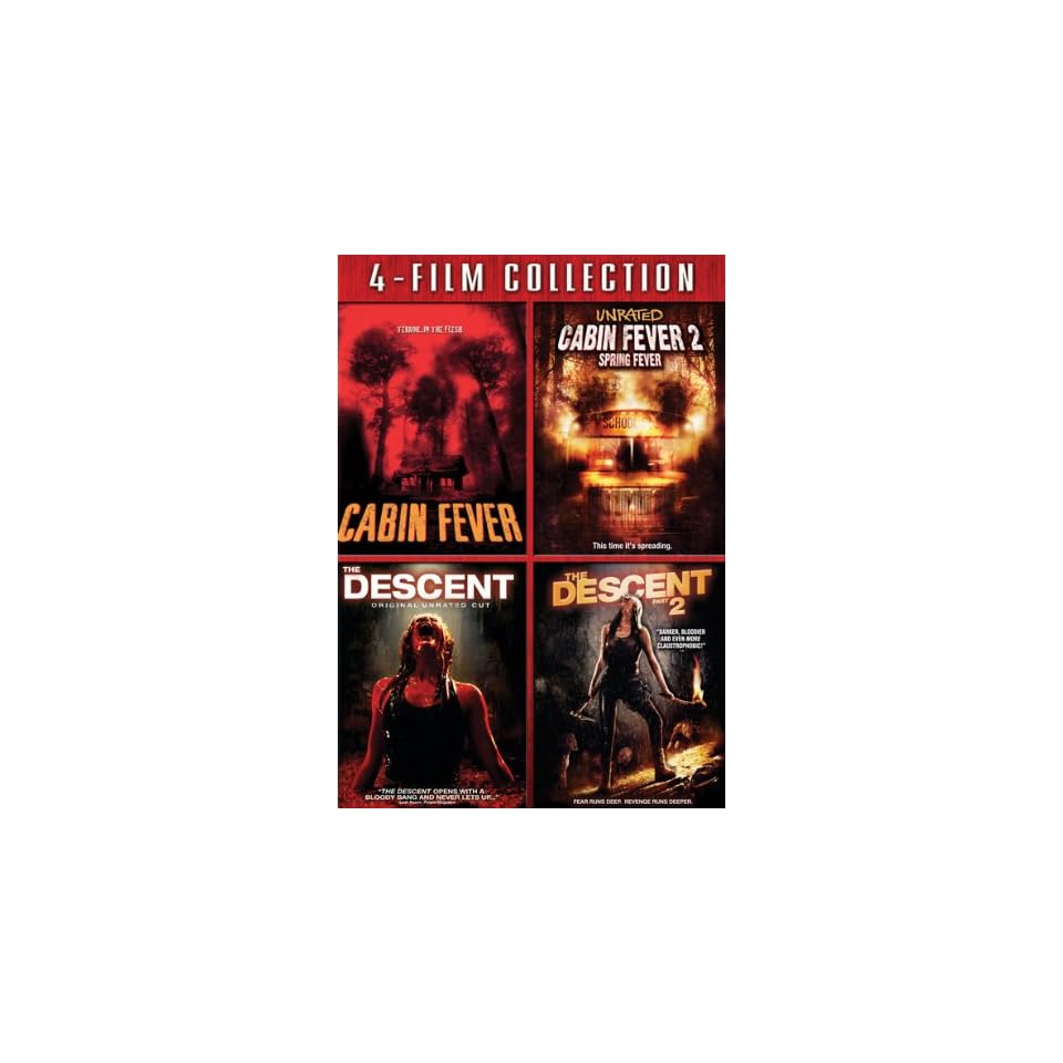 4 Film Collection Cabin Fever Cabin Fever 2 Descent Descent 2