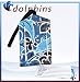 DOLPHINS Luggage Tag Cute Dolphin Travel Accessories- Gifts and Gift Ideas For GRADUATION Him Her Men Man Women Ladies Alumni, Students, Fans, Travelers Teachers High Quality