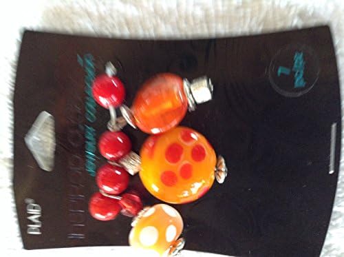 Plaid Inspired Classics Jewelry Collection 35592 Yellow, Orange, &amp; Red Beads 7 pieces