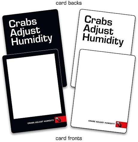 Crabs Adjust Humidity Playing Cards Blank Deck by Vampire Squid Cards