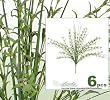SIX 20" FLower & Grass Artificial Silk Plants _Purple