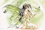 Nene Thomas (Vines & Butterfly Fairy) Art Poster Print - 24" X 36"