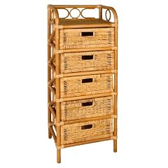 Hansen 2439/5 Rattanregal 5 Sch�be 45 x 35 x 115 cm honig