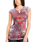 G by GUESS Heart and Skull Sublimation Tee