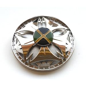 Jamaica Flag Rasta Bob Marley Spinner Belt Buckle