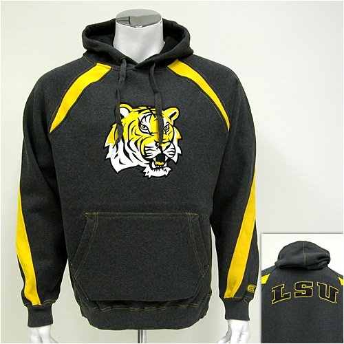 Buy LSU Tigers NCAA Charcoal Varsity Hooded Sweatshirt by Colosseum now!