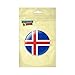 Iceland National Country Flag Pinback Button Pin Badge - 1 Inch Diameter