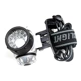 Outdoor Camping 21 LED Light Headlamp Black