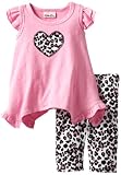 Little Lass Baby-Girls Infant 2 Piece Capri Set with Animal Print