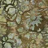 IMAGE OF Moda Sweet Sixteen Batiks Moon Stone Green Quilt Cotton Fabric By the Yard
