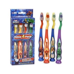 Amazon.com: Dr. Fresh Toothbrush 4's Marvel Heroes 6 package (24 total ...