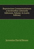 Produkt-Bild: Repertorium Commentationum a Societatibus Litterariis Editorum, Volume 16 (Latin Edition)