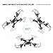GPTOYS Black Aviax Quadcopter 6-Axis 2.4GHz RC Helicopter Drone with 3D Flip / Headless Mode/ 2MP HD Camera / LED Lights / 4G SD Card / SD Card Reader