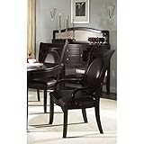 UPC 810226012165 product image for Somerton Home 138-43 Signature Upholstered Arm Dining Chair, Dark | upcitemdb.com