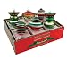 RADKO Shiny Brite Vintage Med Spools & Tops Christmas Ornaments