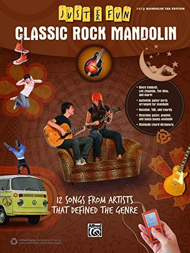 Just for Fun -- Classic Rock Mandolin: 12 Songs from Artists That Defined the Genre by Alfred Music (2014) Sheet music