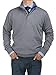 Bianco B Men's Mock Neck 1/4 Button Sweater Relaxed Fit