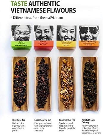 Sense Asia Tea Sampler Gift Set Collection of Loose Leaf Teas - Up to 100 Cups of Tea!