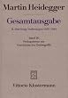 Gesamtausgabe. 4 Abteilungen: Gesamtausgabe 2. Abt. Bd. 20: Prolegomena zur Geschichte des Zeitbegriffs (Sommersemester 1925)